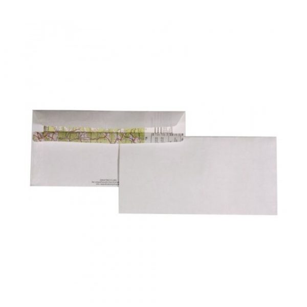 Recycling Design Briefumschläge Kuverts aus fehlbedruckter Landkarte - DL ohne Fenster