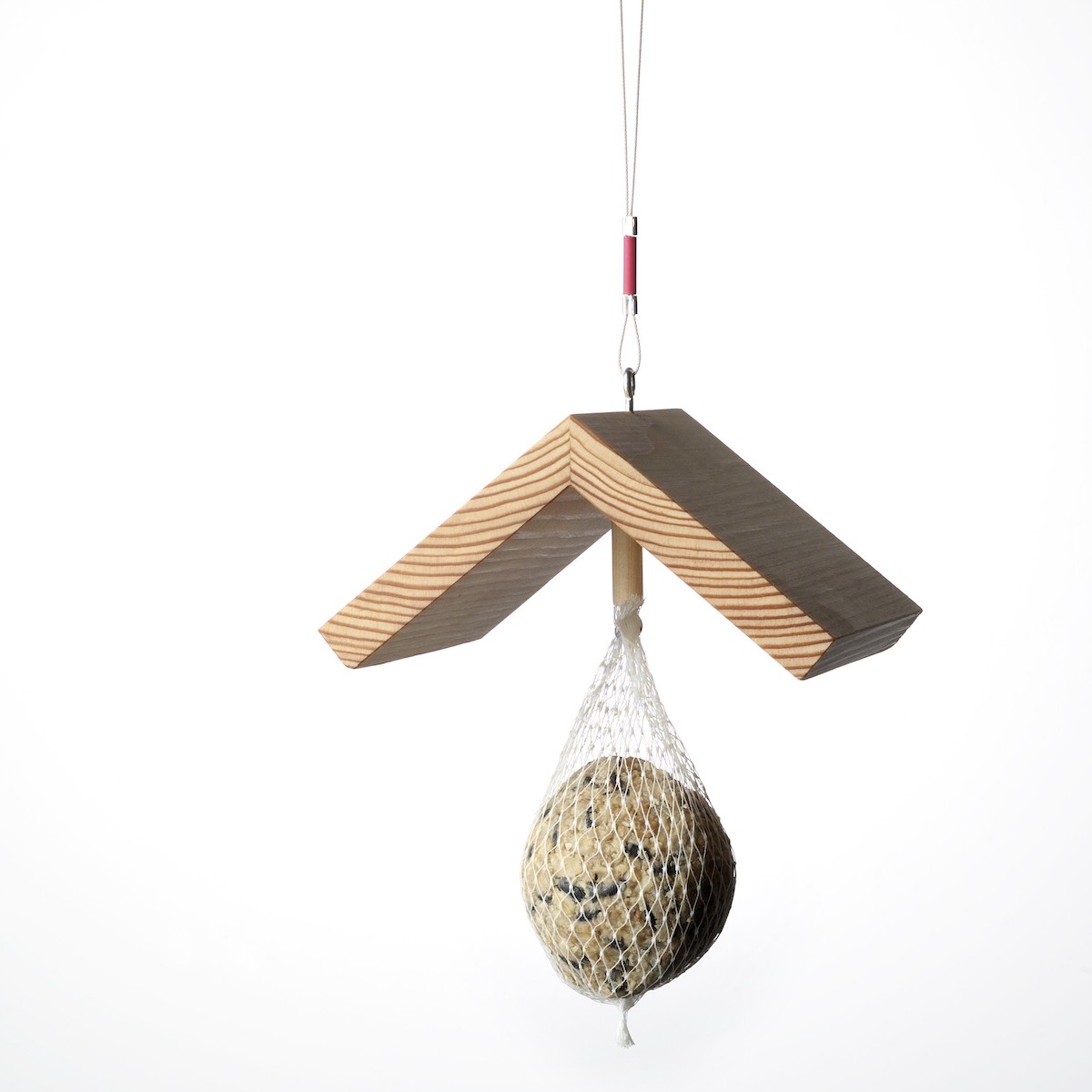 Side by Side Vogelfutterstation Vogeldach aus Holz - just for birds