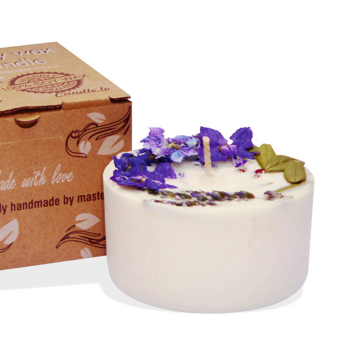 Gartda - kleine Sojawachskerze mit Duft Lavendel - 200ml - vegan