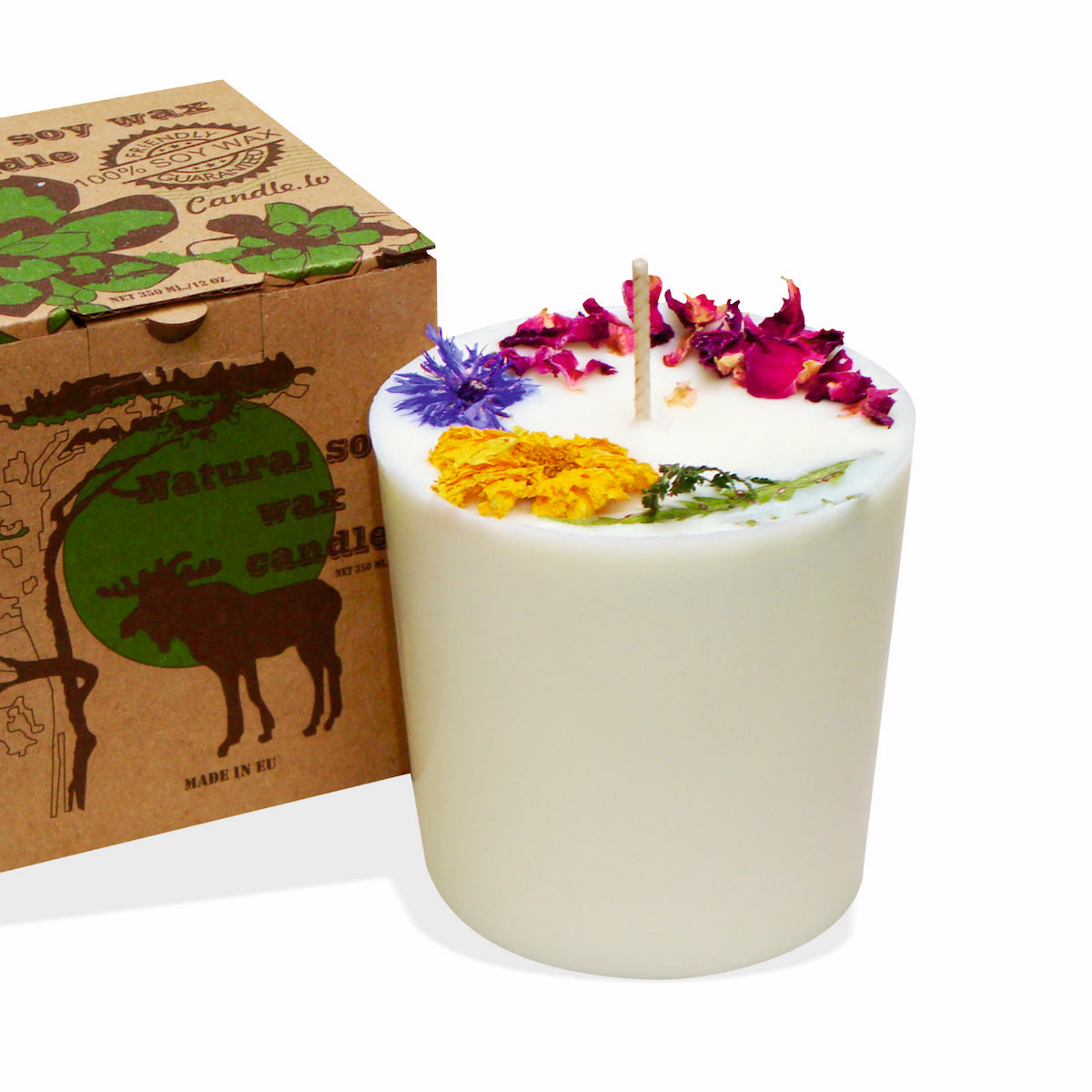 Gartda - Sojawachskerze mit Duft Zimt/Orange - 350ml - vegan