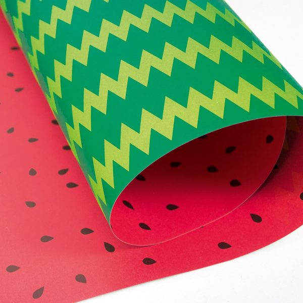Bow & Hummingbird ökologisches Geschenkpapier Wassermelone