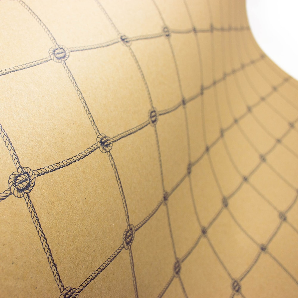 Bow & Hummingbird Recycling Geschenkpapier Fischernetz