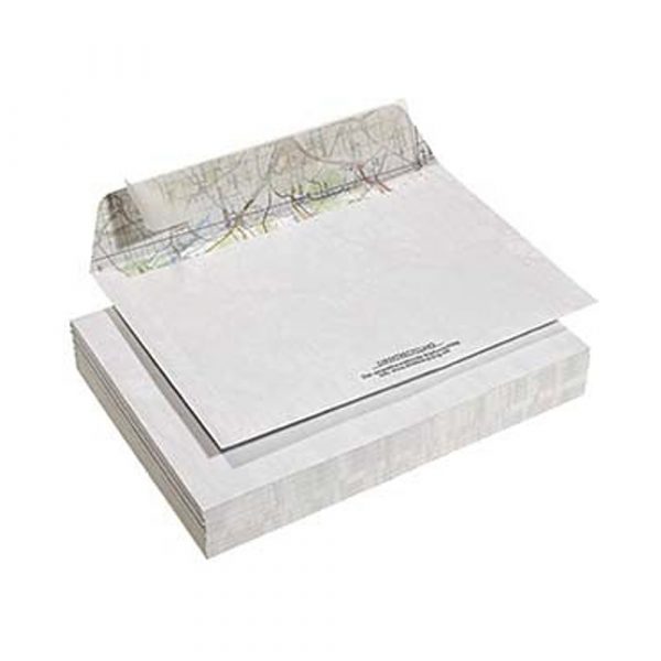 Recycling Design Briefumschläge Kuverts aus fehlbedruckter Landkarte - C5 ohne Fenster
