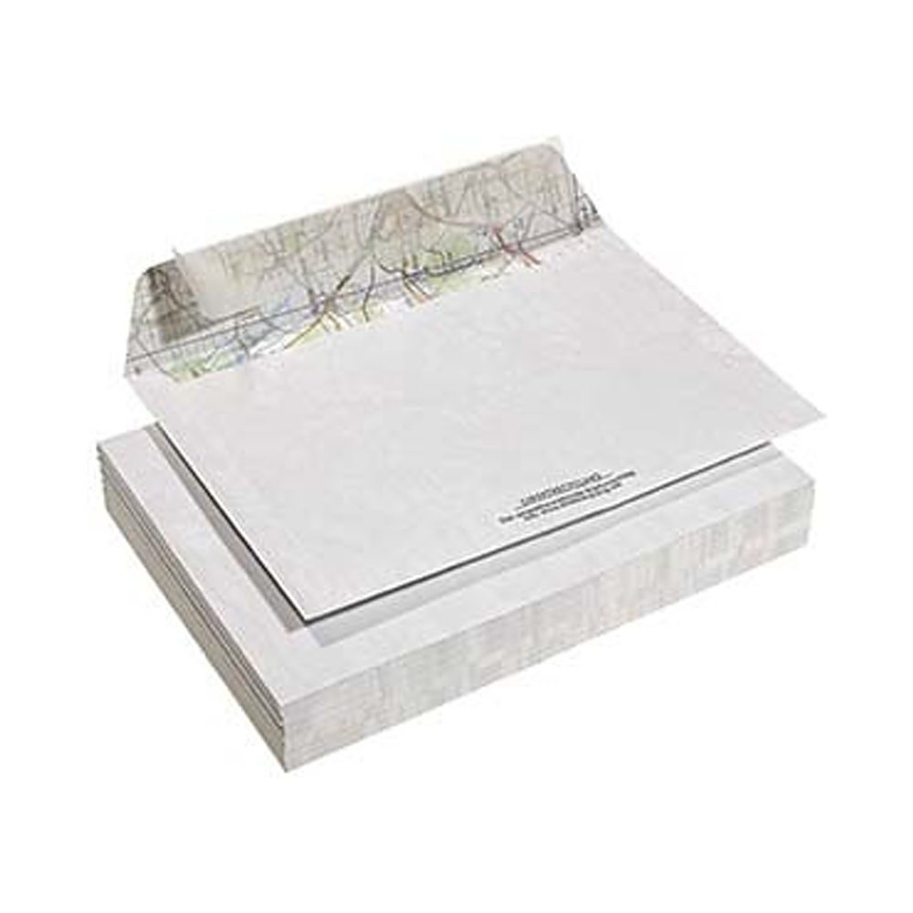 Recycling Design Briefumschläge Kuverts aus fehlbedruckter Landkarte - C5 ohne Fenster