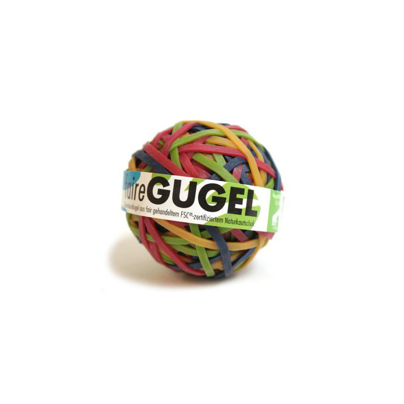 Green & Fair Faire Gugel - Gummibandkugel, Gumminbänder, Haushaltsgummis aus fsc zertifiziertem Naturkautschuk