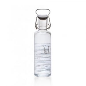 SOULBOTTLE 0.6L Heimat.Wasser Nachhaltige Trinkflasche aus Glas