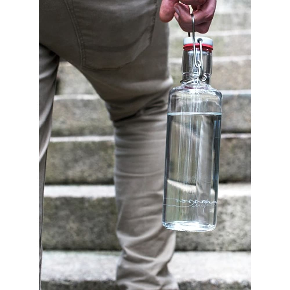 SOULBOTTLE - 0.6L - Trinkflasche aus Glas "EINFACH NUR WASSER"-2520