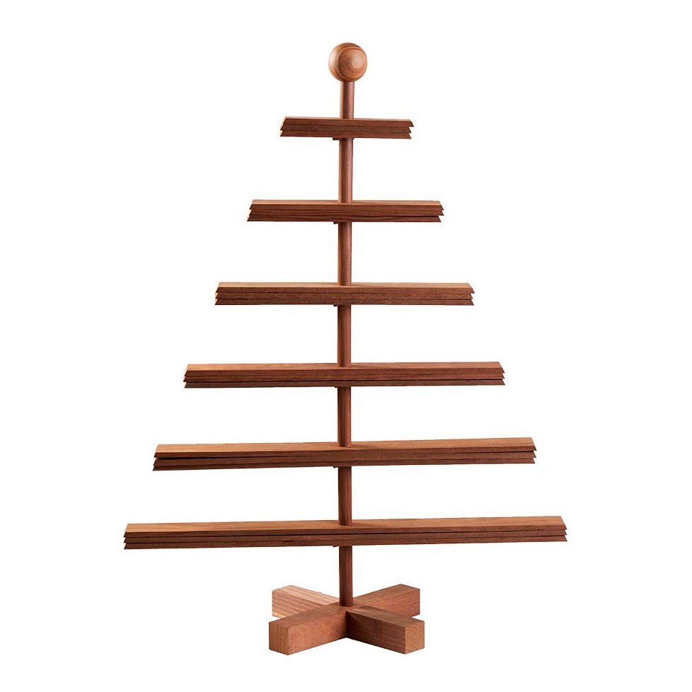 Habitree nachhaltiger Weihnachtsbaum aus Holz - Kebony Character Wood