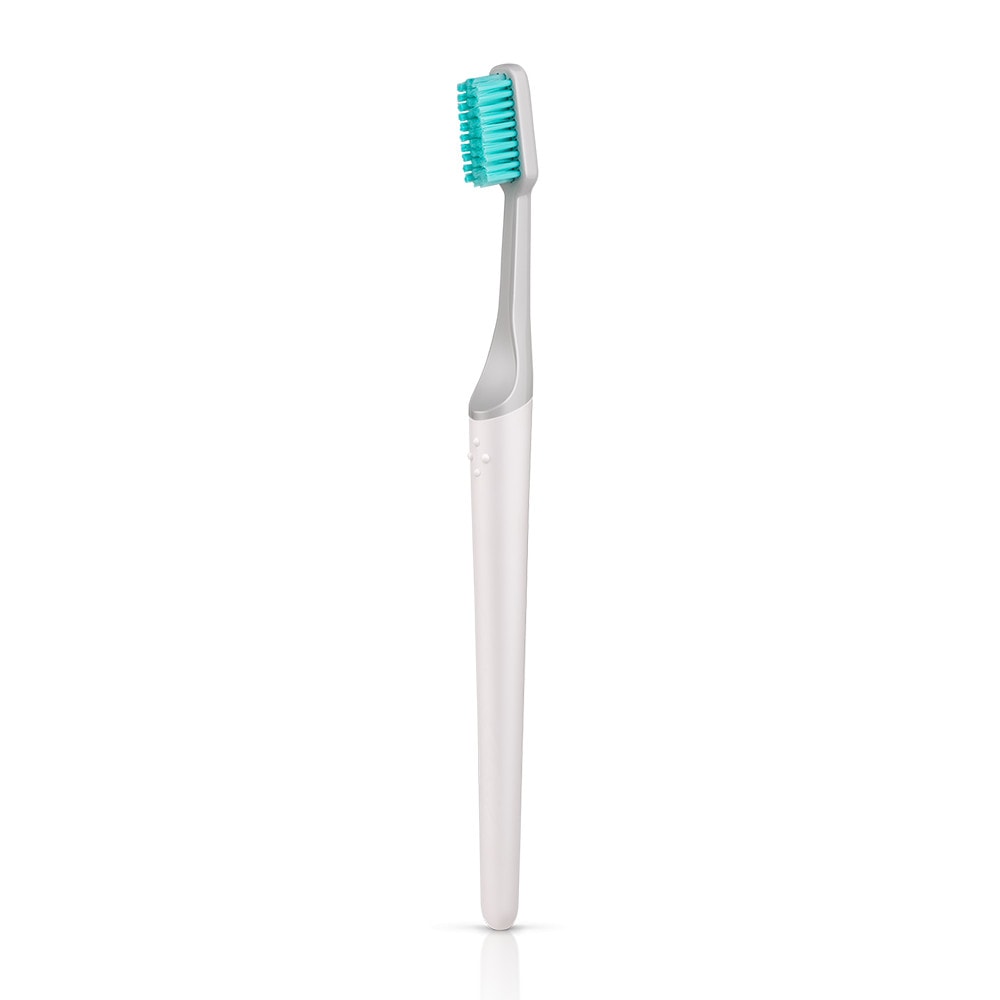 Tio nachhaltige Zahnbürste mit auswechselbarem Borstenkopf - Kiesel
