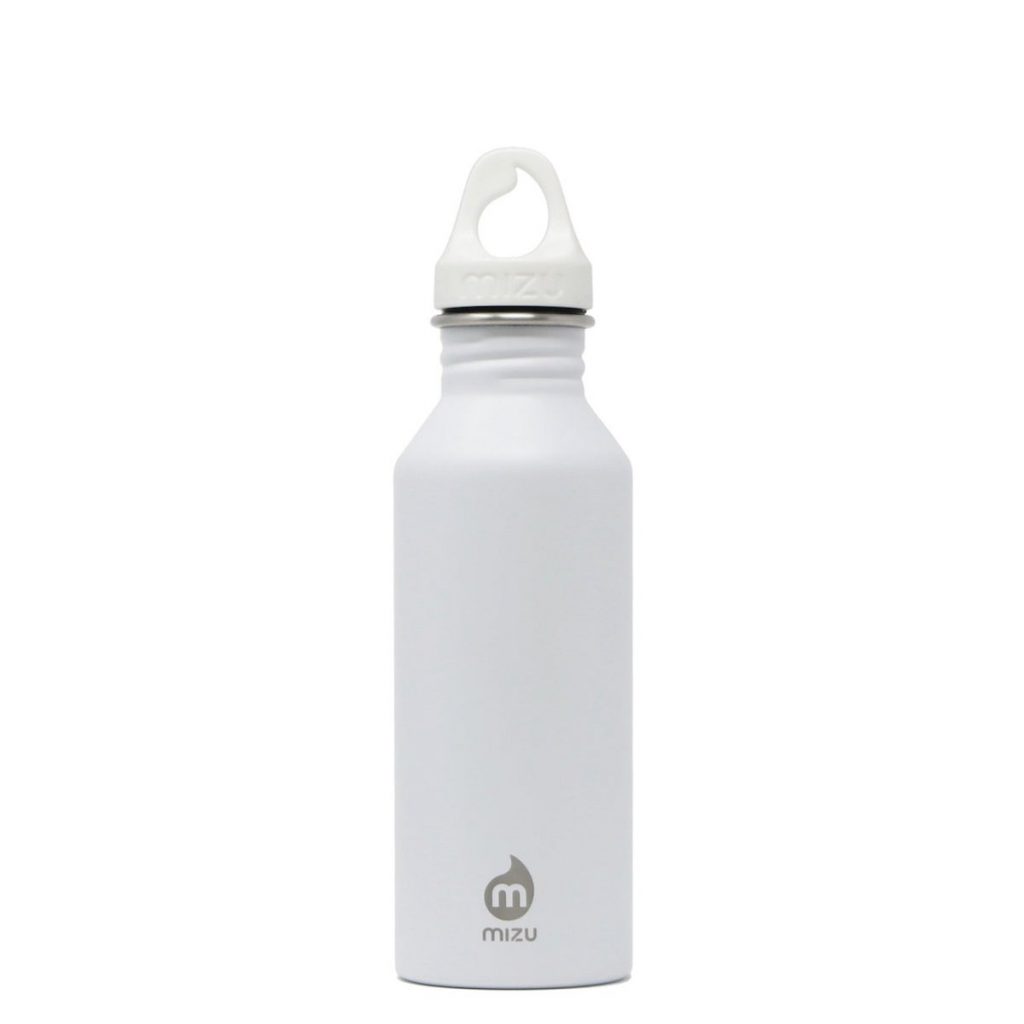 Mizu M5 white Rostfreie Trinkflasche aus Edelstahl weiss
