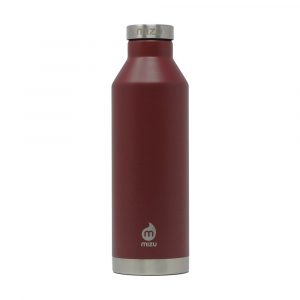 Mizu V8 Burgundy Vakuumisolierte Trinkflasche aus Edelstahl Thermosflasche weinrot