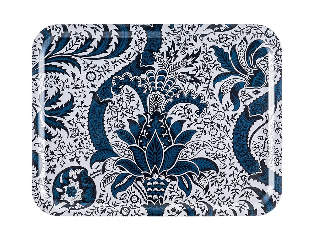 Ary Home Serviertablett aus Birkenholz Indian Indigo