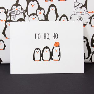 bow-hummingbird-oekologische-weihnachtskarte-postkarte-pinguine