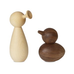 Design im Dorf Bird & Trumpet Salt- & Pfefferstreuer aus Holz