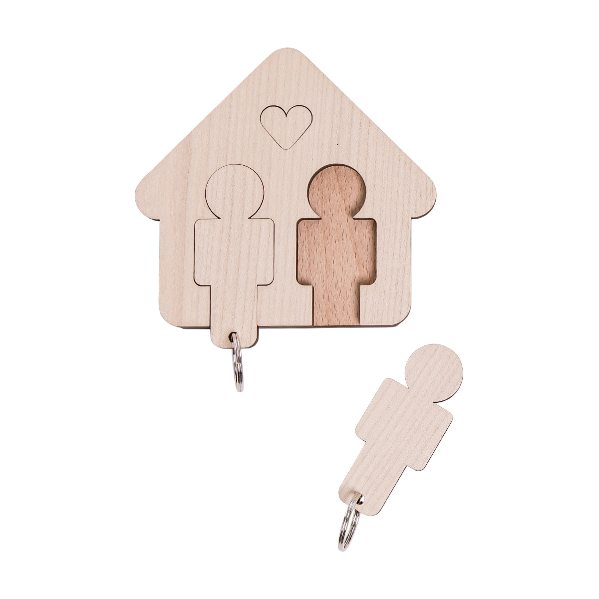 Designimdorf Schlüsselbrett aus Holz Home Sweet Home Mann & Mann