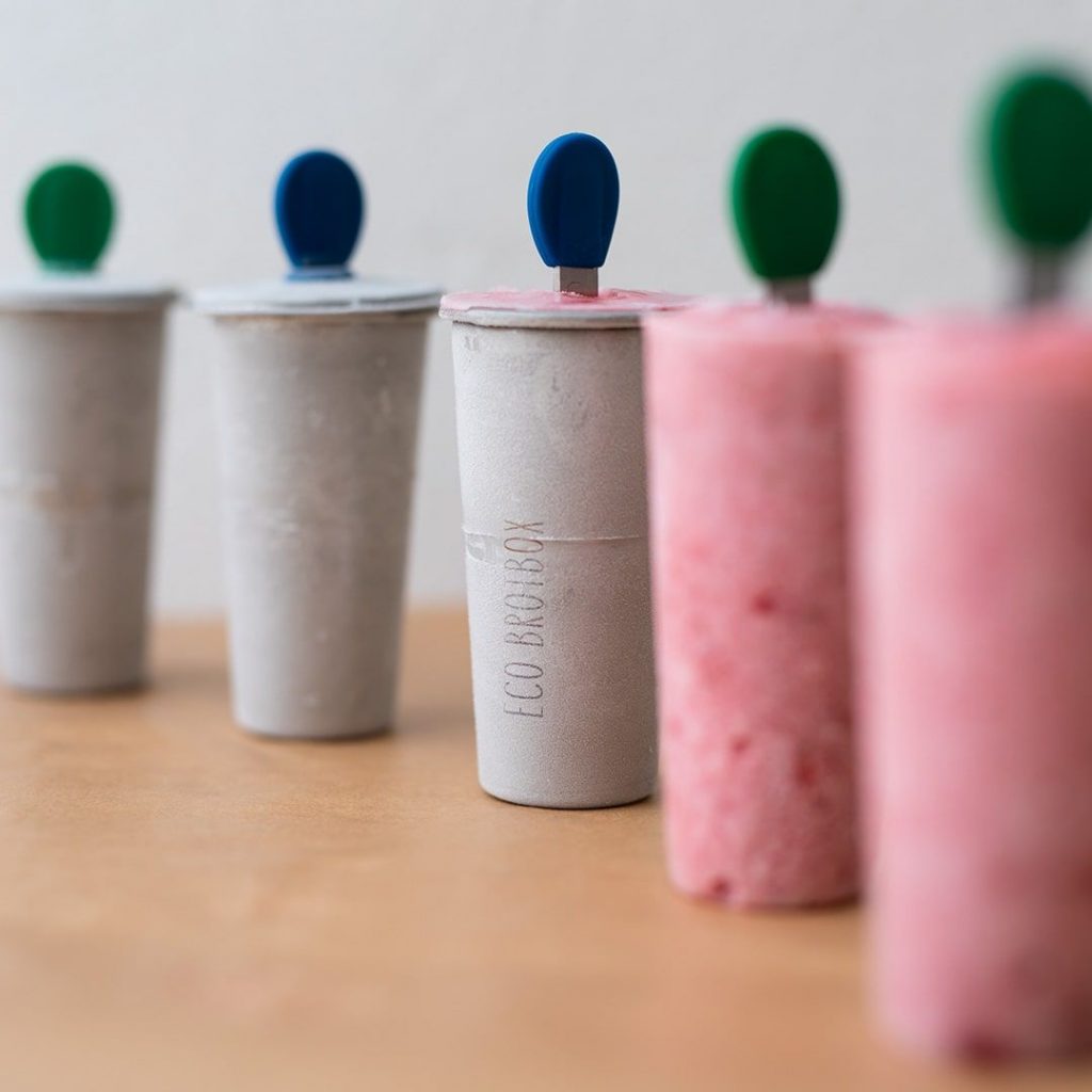 Eco Brotbox Ice Pops Formen aus Edelstahl für Eis am Stiel