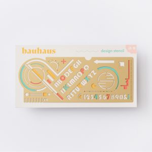 Another Studio Design Stencil Bauhaus - Schablone, Zeichenvorlage, Gestaltungsvorlage aus Messing