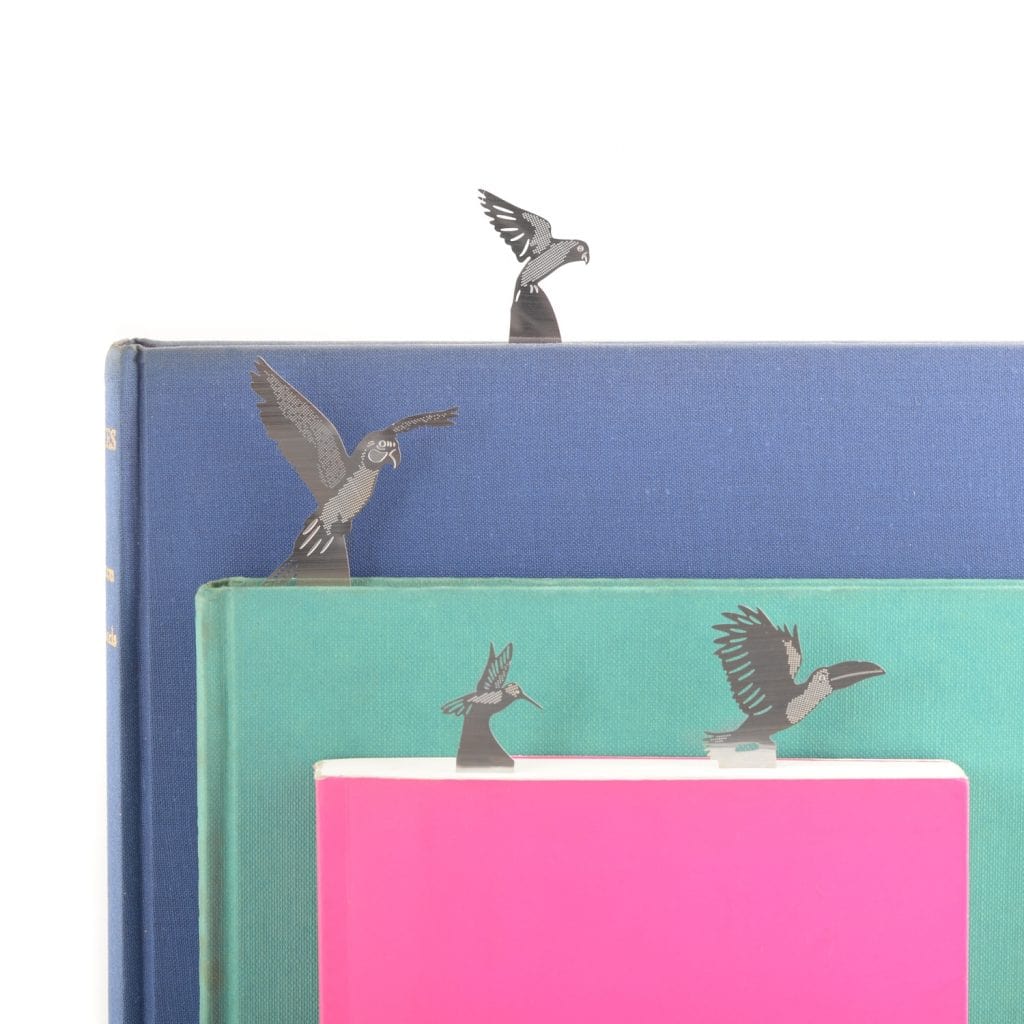 Another Studio Tropical Birds Lesezeichen Set Vögel aus Edelstahl