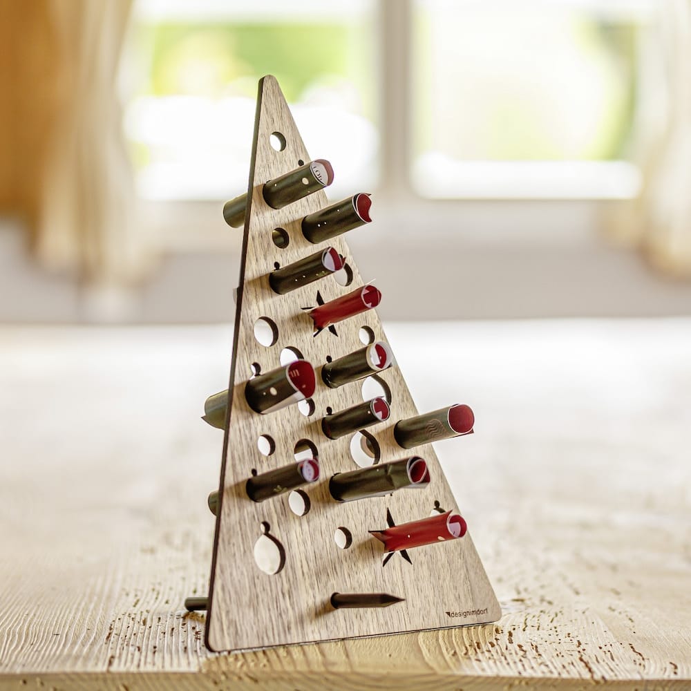 Designimdorf Adventsbaum - nachhaltiger Adventskalender aus Holz