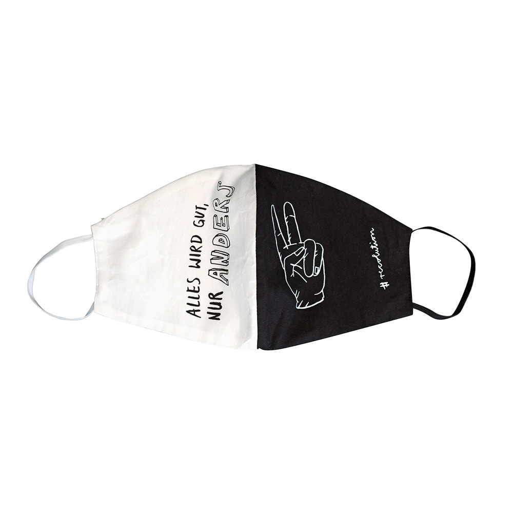Recolution Schutzmaske aus Biobaumwolle Alles wird gut