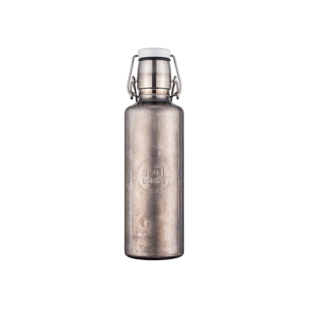 SOULBOTTLE STEEL – vakuumisolierte Trinkflasche aus Edelstahl – 0.6L – “INDUSTRIAL”