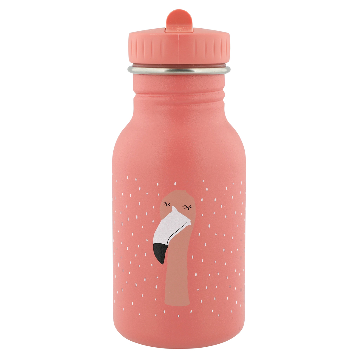 trixie-kindertrinkflasche-aus-edelstahl-350ml-mrs-flamingo