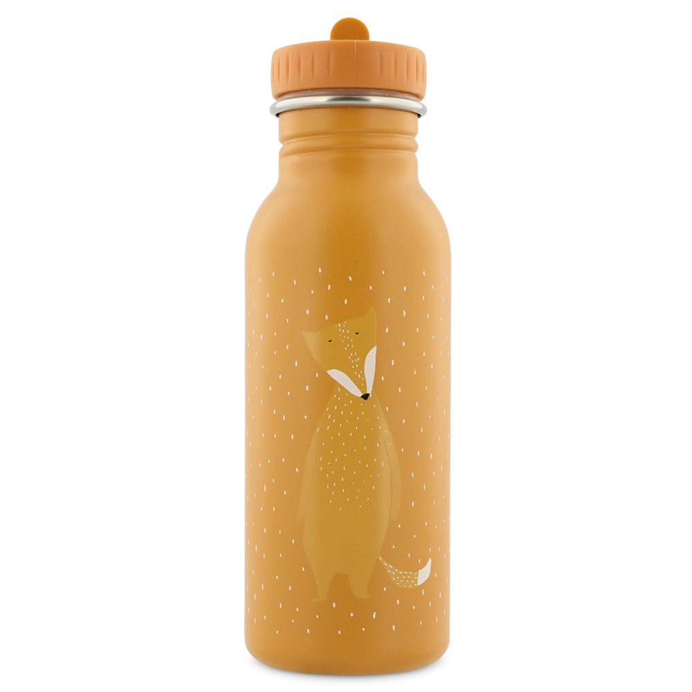 Trixie nachhaltige Kindertrinkflasche aus Edelstahl 500ml Orange Fuchs Mr. Fox