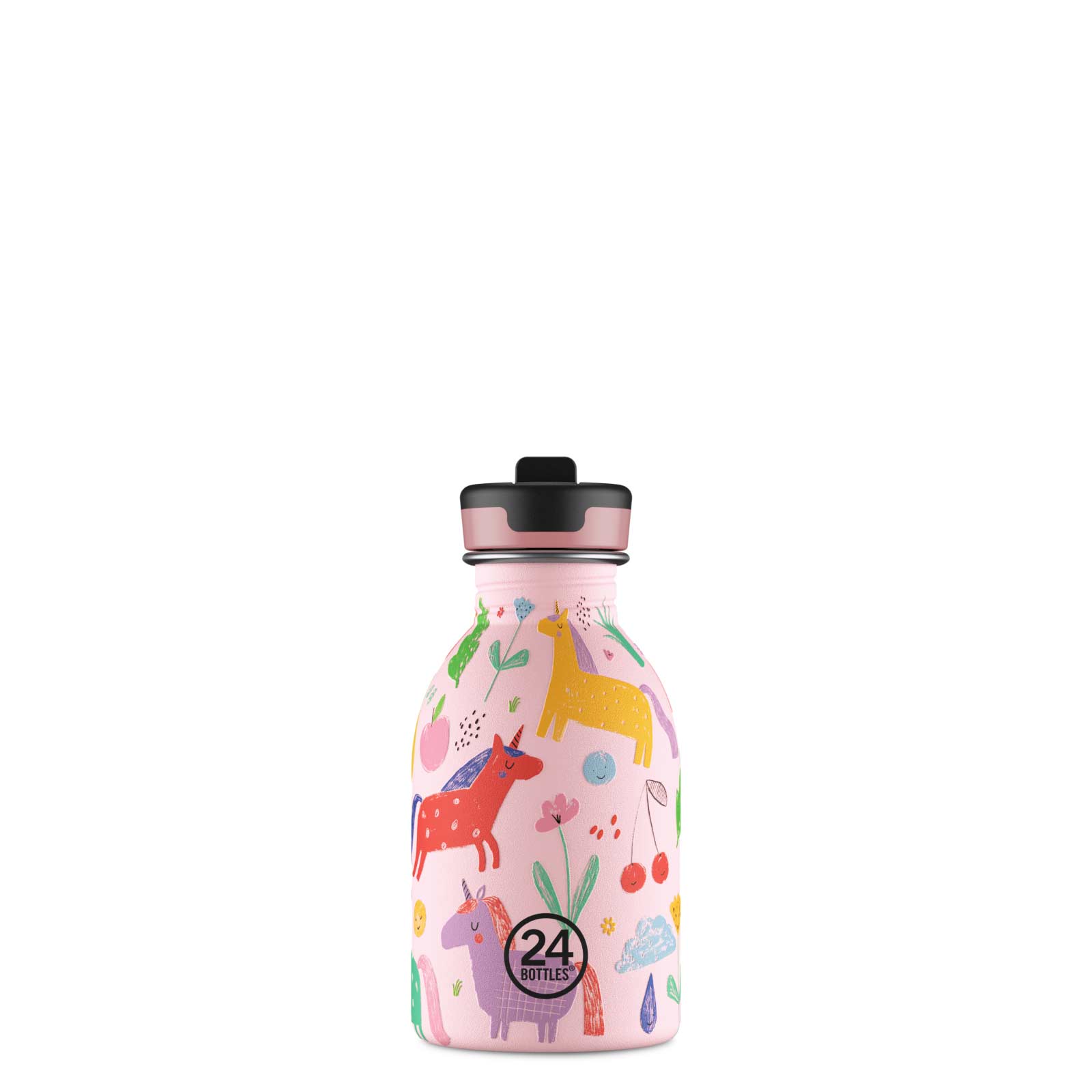 24Bottles Magic Friends - Leichte Kindertrinkflasche aus Edelstahl mit Einhörner - 250ml
