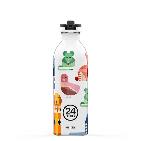 24Bottles Kindertrinkflasche aus Edelstahl mit Sportcap 500ml Best Friends