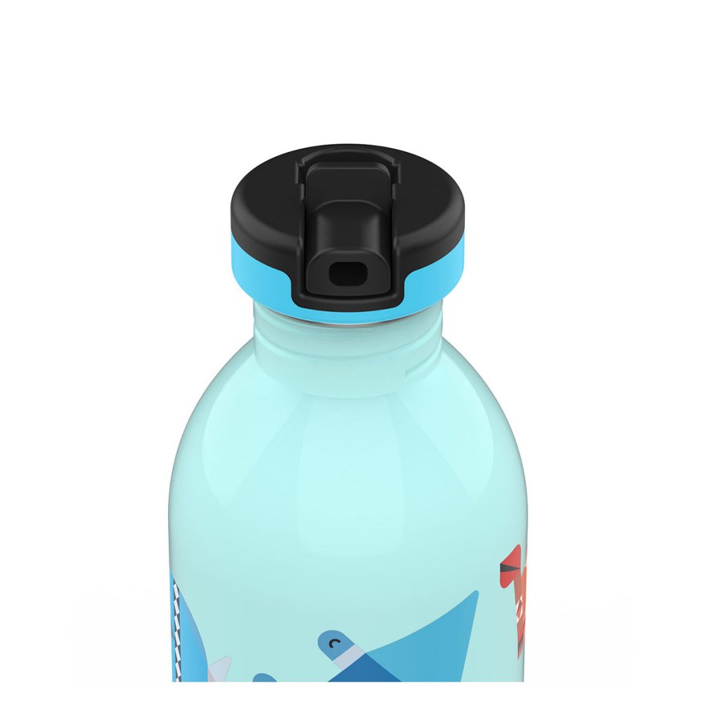 24Bottles Kindertrinkflasche aus Edelstahl mit Sportcap 500ml Sea Friends