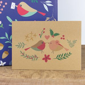 Bow & Hummingbird ökologische Recyclingdesign Postkarte "Bird Love"