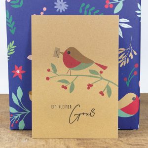 Bow & Hummingbird ökologische Recyclingdesign Postkarte "Ein kleiner Gruß"