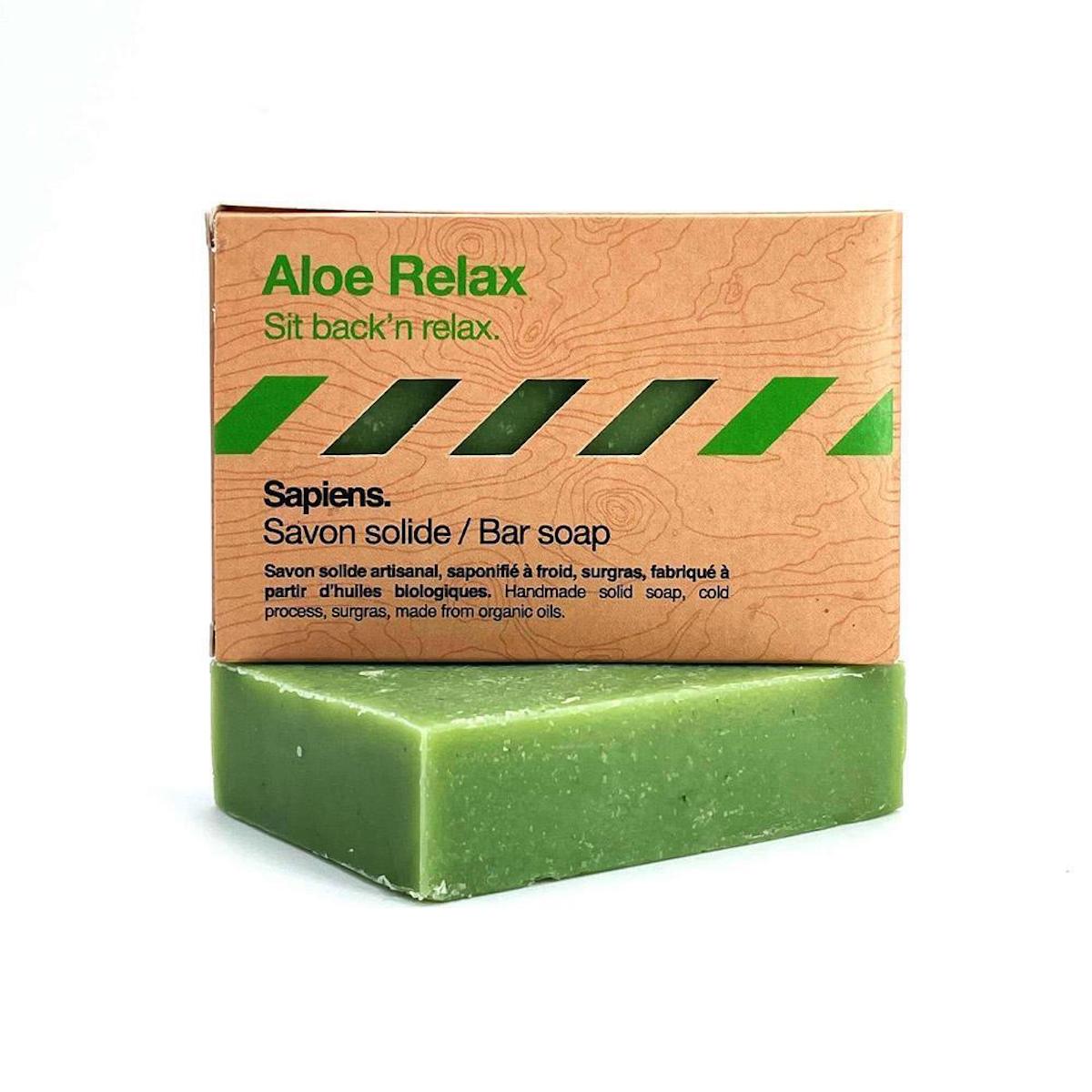 Sapiens natürliche feste Bio-Seife für Männer - Aloe Relax