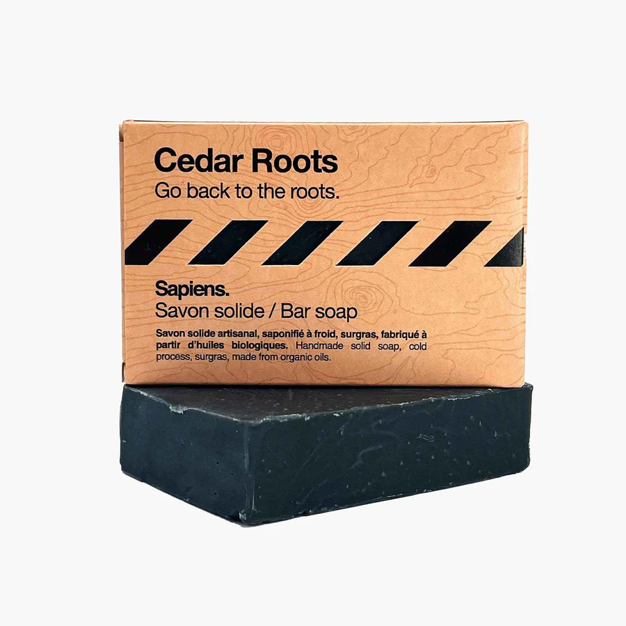 Sapiens natürliche feste Bio-Seife für Männer - Cedar Roots