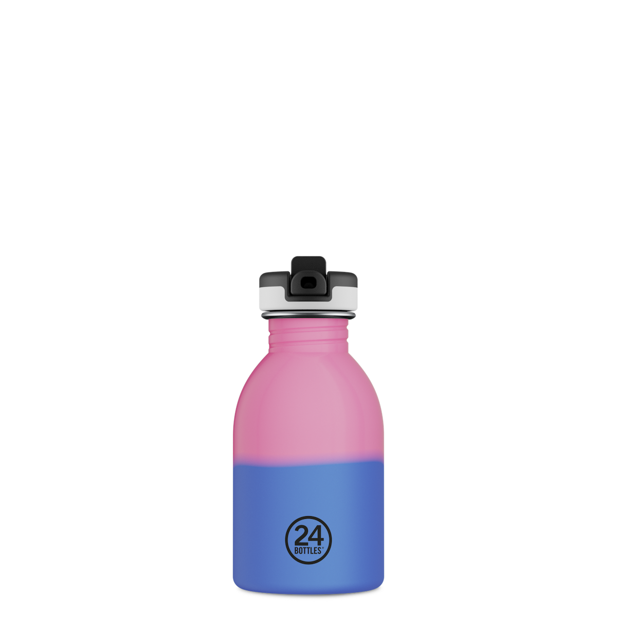 24Bottles Urban REactive Pink/Blau - Kindertrinkflasche aus Edelstahl mit SportCap und Farbwechsel