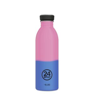 24Bottles Urban REactive II Pink/Blau - 500ml - Trinkflasche aus Edelstahl mit SportCap und Farbwechseleffekt