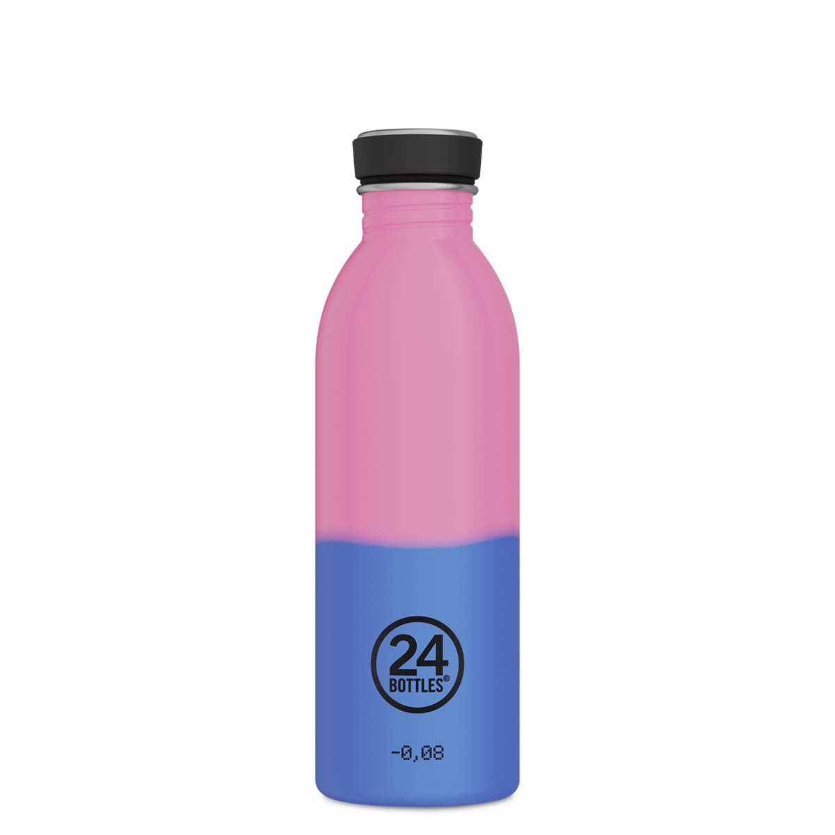 24Bottles Urban REactive II Pink/Blau - 500ml - Trinkflasche aus Edelstahl mit SportCap und Farbwechseleffekt