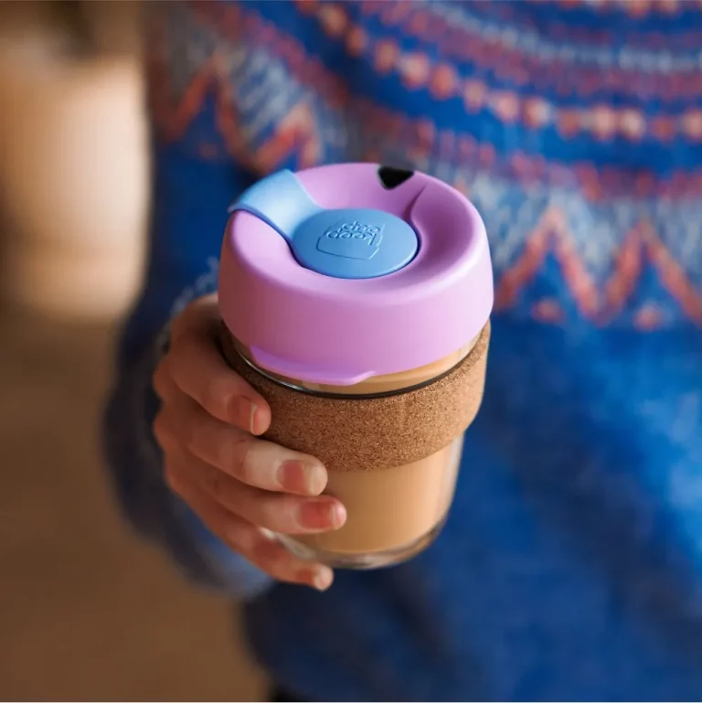 KeepCup Brew Cork Moonlight - Kaffee-to-go Becher aus Glas mit Korkband