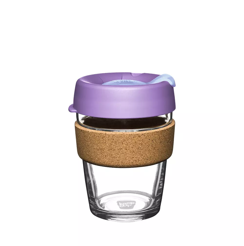 KeepCup Brew Cork Moonlight - Kaffee-to-go Becher aus Glas mit Korkband