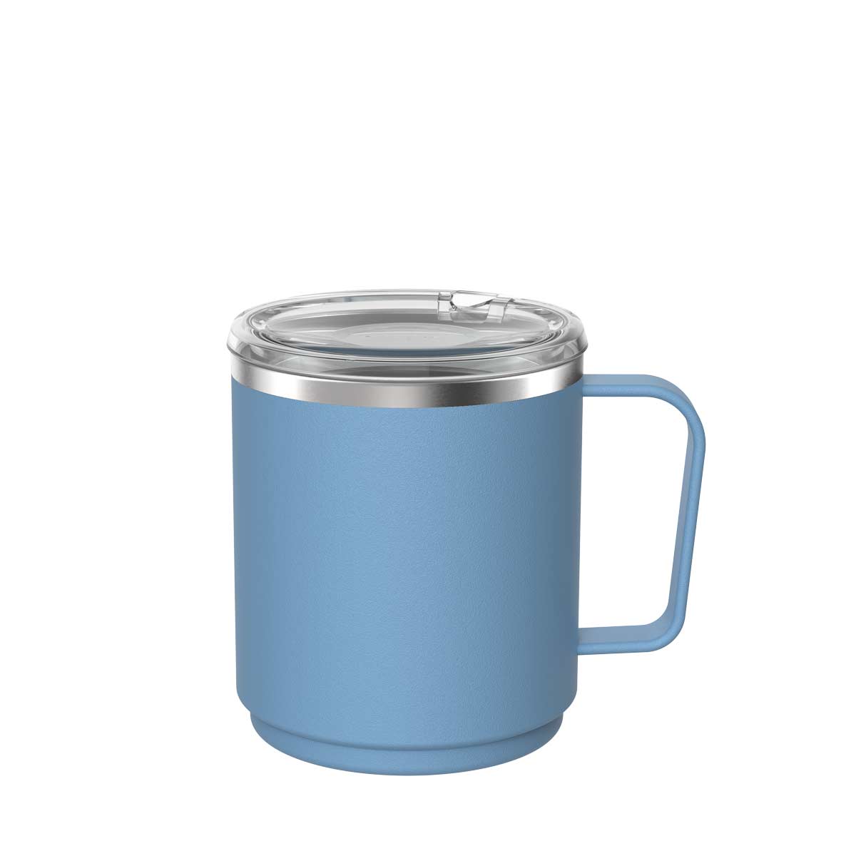 KeepCup Camp Mug Mist blue - Thermobecher, Campingbecher aus Edelstahl mit Deckel - Nebelblau