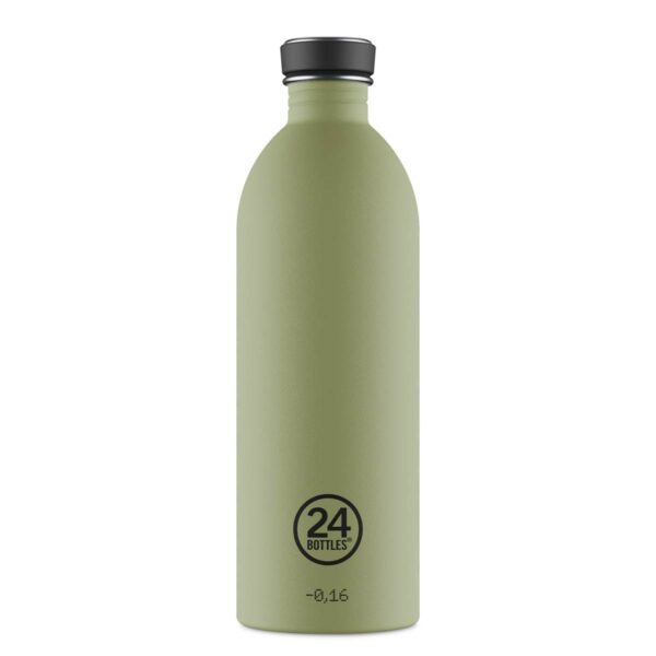 24Bottles URBAN Edelstahl-Trinkflasche 1000 ml – Farbe Sage. Wiederverwendbar, BPA-frei & klimaneutral. Nachhaltige Alternative zu Plastikflaschen.