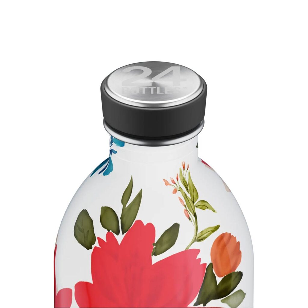24Bottles URBAN Edelstahl-Trinkflasche 1000 ml – Farbe Cara. Wiederverwendbar, BPA-frei & klimaneutral. Nachhaltige Alternative zu Plastikflaschen.