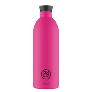 24Bottles URBAN Edelstahl-Trinkflasche 1000 ml – Farbe Passion Pink. Wiederverwendbar, BPA-frei & klimaneutral. Nachhaltige Alternative zu Plastikflaschen.
