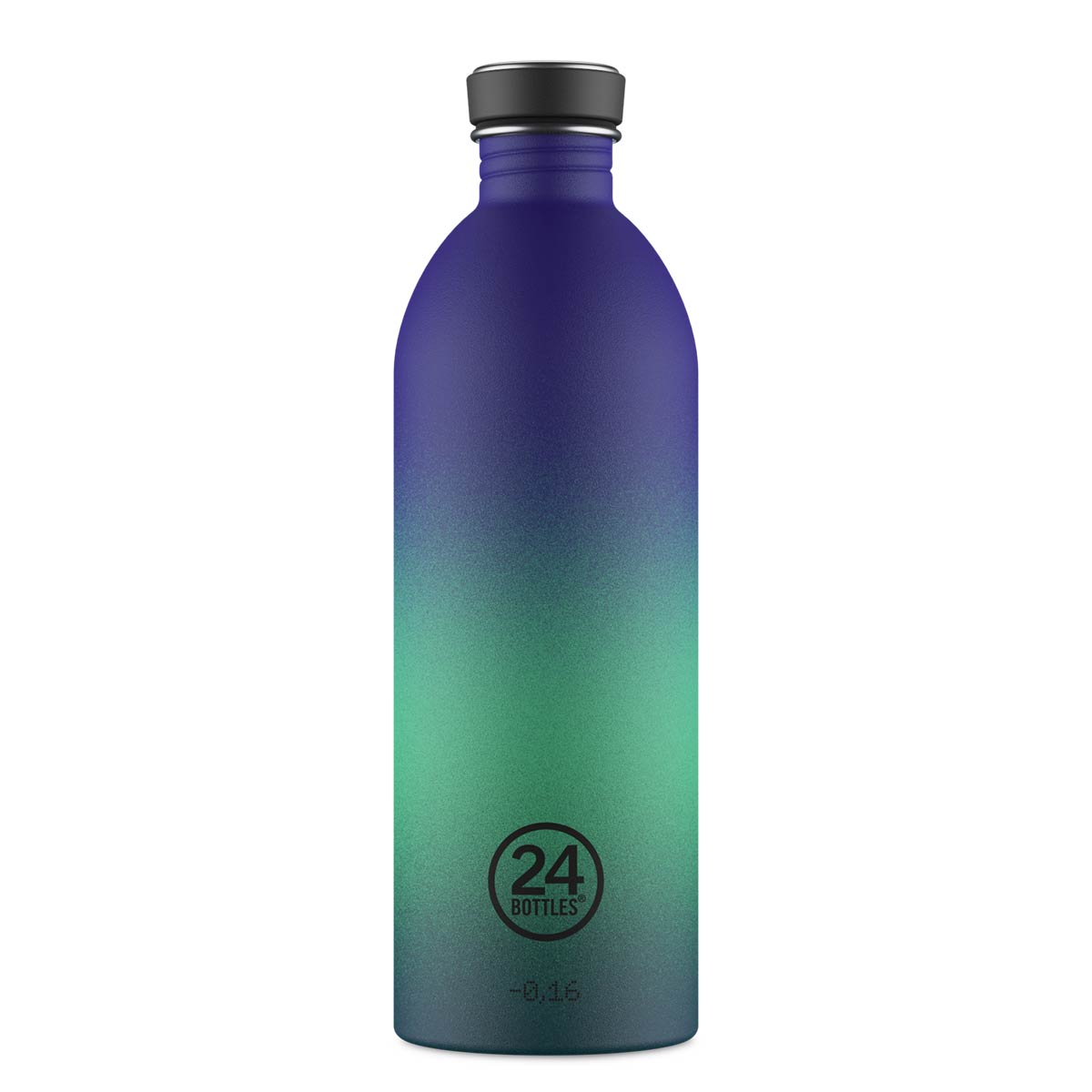 24Bottles Urban BOREALIS 1L - superleichte Designtrinkflasche aus Edelstahl BLAU-GRÜN