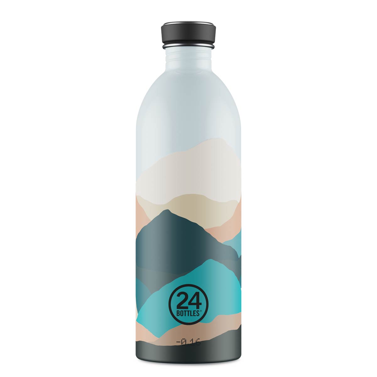 24Bottles Urban MOUNTAINS 1L - superleichte Designtrinkflasche aus Edelstahl Bergmotiv