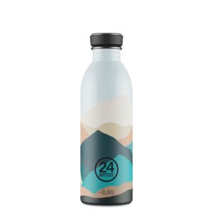 24Bottles Urban MOUNTAINS 500ML - superleichte Designtrinkflasche aus Edelstahl Bergmotiv