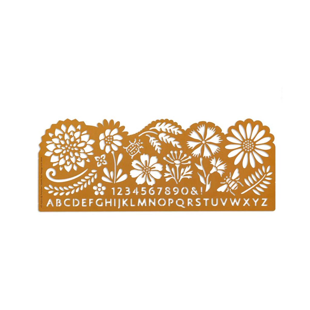 Another Studio Stencil Botanical - Design-Schablone aus Messing
