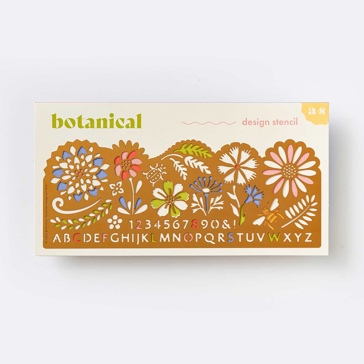 Another Studio Stencil Botanical - Design-Schablone aus Messing