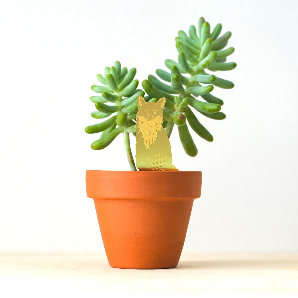 Plant Animal Fuchs aus Messing – nachhaltige Pflanzendeko von Another Studio