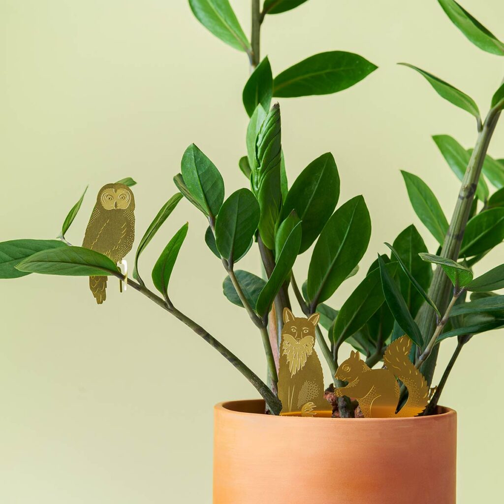 Plant Animal Fuchs aus Messing – nachhaltige Pflanzendeko von Another Studio